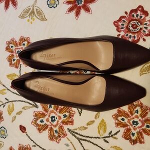 Burgundy block heels Naturalizer 27Edit size 7.5 worn once